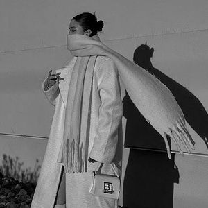 Free People Gray Scarf